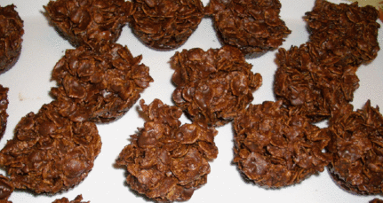 La recette facile des biscuits au Corn Flakes, beurre d’arachides et chocolat