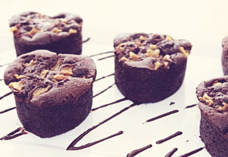 Recette de Muffins poires et chocolats toute simple et rapide à faire