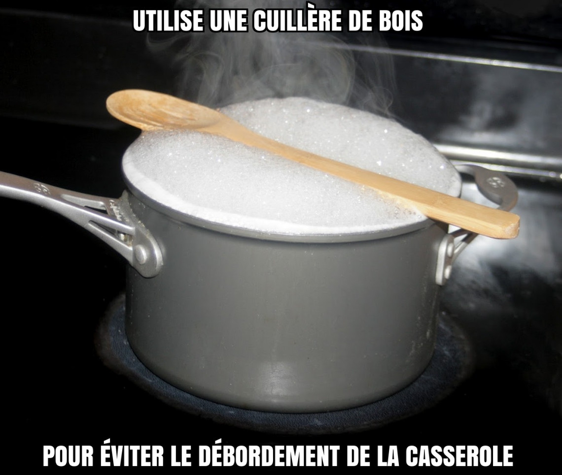 2 trucs simples pour éviter le débordement de la casserole