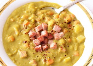 Recette facile de soupe au pois et au jambon à la mijoteuse!