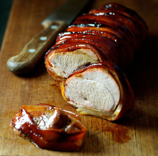 Recette facile de filet de porc enroulé dans le bacon