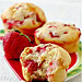 Recette de muffins aux fraises et chocolat blanc!