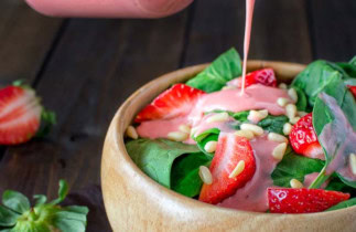 Recette facile de vinaigrette aux fraises!