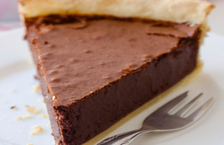 La tarte au fudge au chocolat super facile à faire!