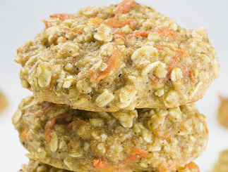 Recette facile de biscuits au gâteau aux carottes et à l'avoine