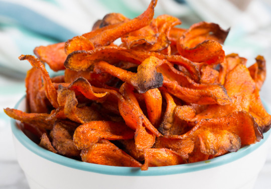 Recette facile de chips santé aux carottes!