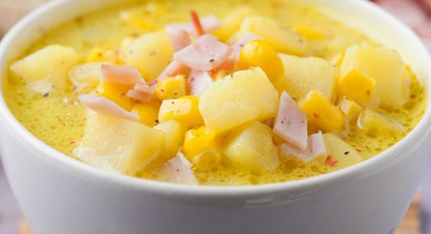 Recette facile de soupe-repas aux patates et jambon