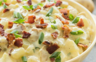 Recette facile de salade de patates (avec du bacon)