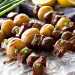 Recette facile de brochettes de boeuf et de patates!