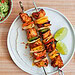 Recette facile de brochettes de poulet (style Fajitas)!
