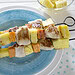 Recette facile de brochettes de dinde, ananas et patates douces!