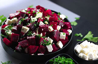 Recette facile de salade de betteraves et fromage feta!