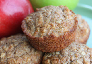 La recette facile de muffins santé à l'avoine et compote de pommes!