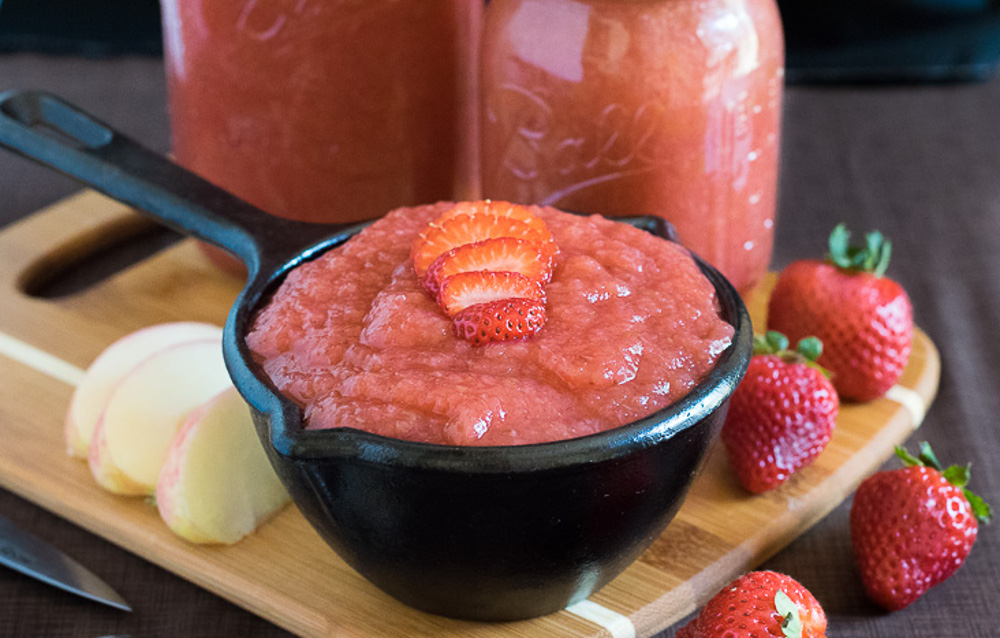 La meilleure recette de compote de pommes et fraises en conserves!