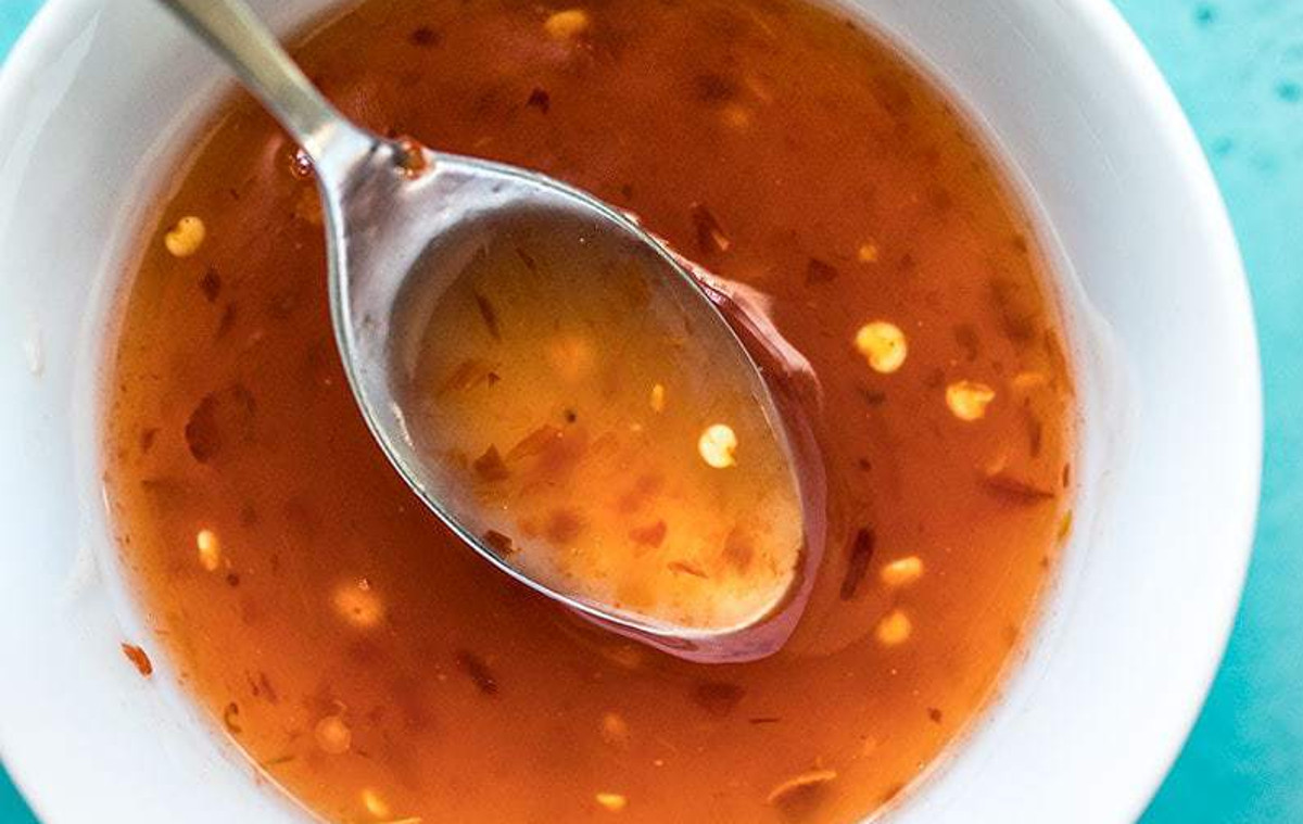 Saucisses, sauce sucrée à l'ail - 5 ingredients 15 minutes