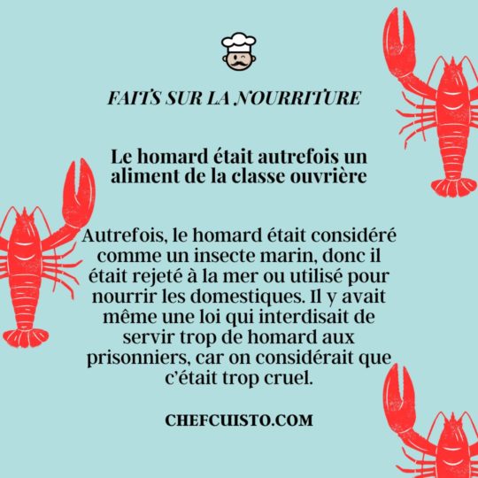 Le passé surprenant du homard