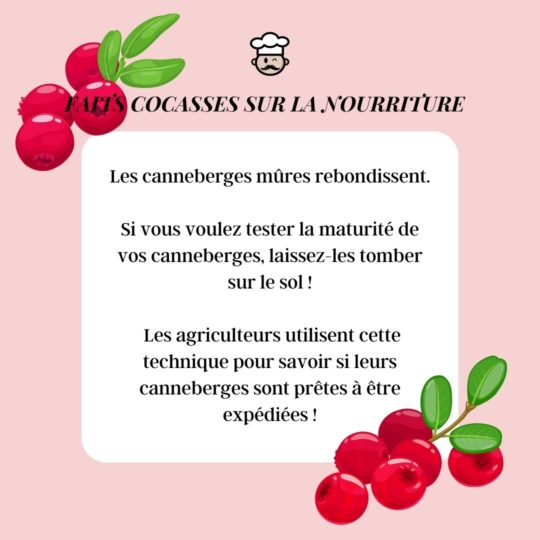 Le test de rebond des canneberges : un indicateur de maturité