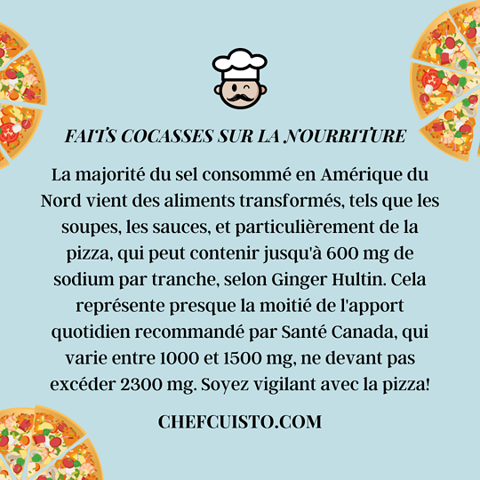 Le sel caché dans les aliments transformés