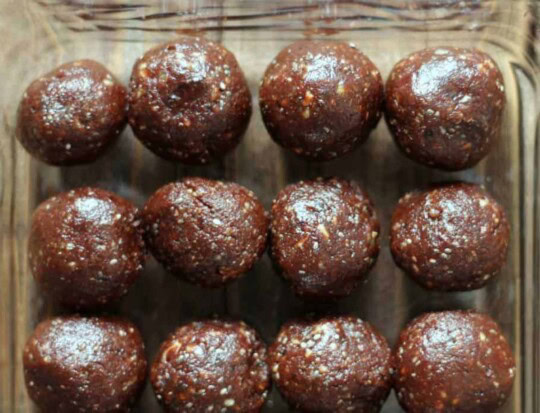 Recette de boules d'énergie au goût de Turtle