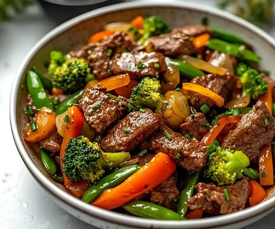 La recette savoureuse de sauté de bœuf aux légumes croquants