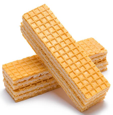Image de biscuits gaufrés pour donner exemple dans la recette