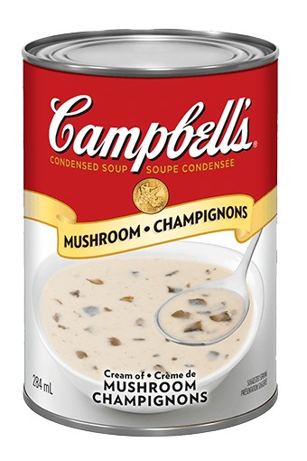 Conserve de crème de champignon Campbell de 284 ml.