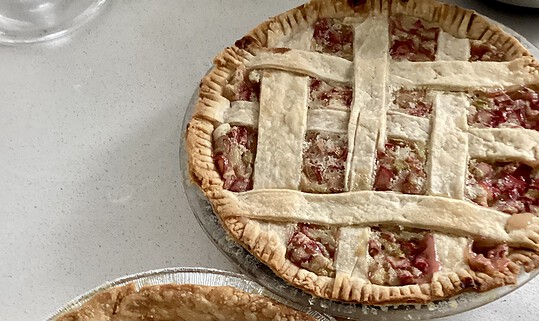 Tarte à la rhubarbe et orange d'Odette